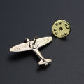 Unisex Aircraft Shape Brooch Pin Suit Shirt Collar Badge Accessory. 
