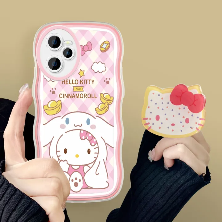TA%20for%20Realme%20C35%20/%20Realme%20Narzo%2050A%20Prime%20Back%20Cover%20With%20Free%20Holder%20Cute%20Kitty%20Wavy%20Phone%20Case%20Camera%20Protection%20Transparent%20TPU%20Soft%20Cover%20for%20Girls%20-%20Image%202
