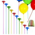 Multi Color Balloon Sticks (10) Packet Decoration. 