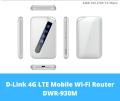 D-LINK Portable 4G LTE Mobile Router With Rechargable Battery High Speed Internet Access. 
