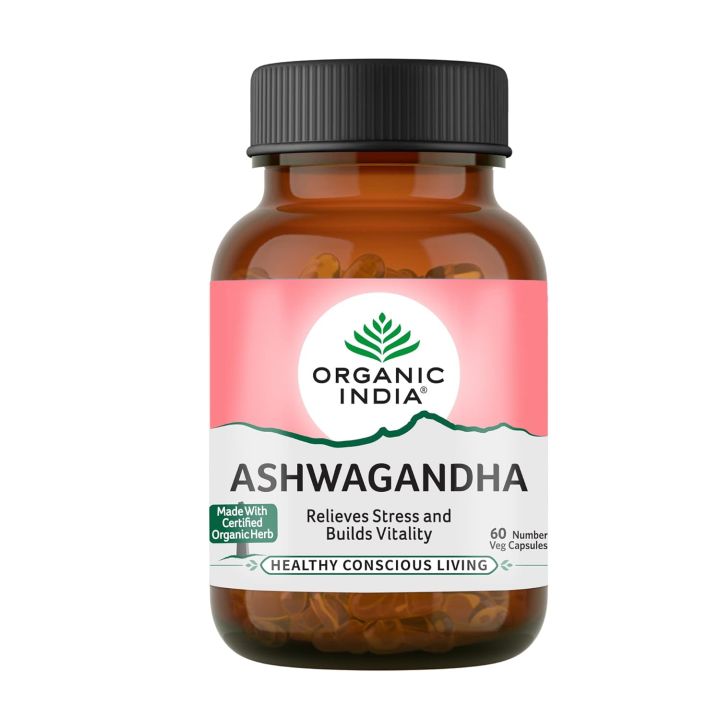 Organic India Ashwagandha 60 CAPSULES