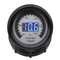 holder】 40-140℃ 2 In 1 Voltmeter Water Temperature Gauge Racing Digital Water Temp Meter Sensor with Joint Sensor Hose. 