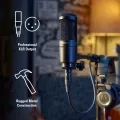 Audio-Technica AT2020 Cardioid Condenser Studio XLR Microphone, Ideal for Project/Home Studio Applications, Black. 