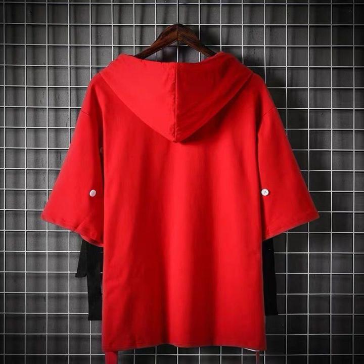 Summer%20Short%20Sleeve%20Men's%20Trendy%20Korean%20Style%20ins%20Trendy%20Red%20T%20T-shirt%20Loose%20Clothes%20Men's%20Top%20Summer%20Summer%20T-shirt%20-%20Image%202