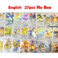pokemon cards golden English Pokemon Cards English Version Vstar VMAX EX GX MEGA TAG TEAM Metal Gold Sliver Card Trainer Game Toy for Children GiftsParty Games Crafts. 