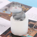 Crafts Epoxy Resin For DIY Liquid Mould Home Decor Handmade Clay Supplies Silicone Mold Cat 3D Shape Cute. 