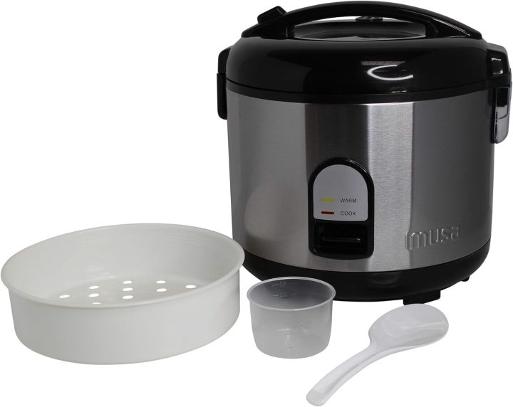 High Quality Stainless Steel Non-Stick Inner Pot 1.8 Liter Rice Cooker with Steamer (Warranty)
