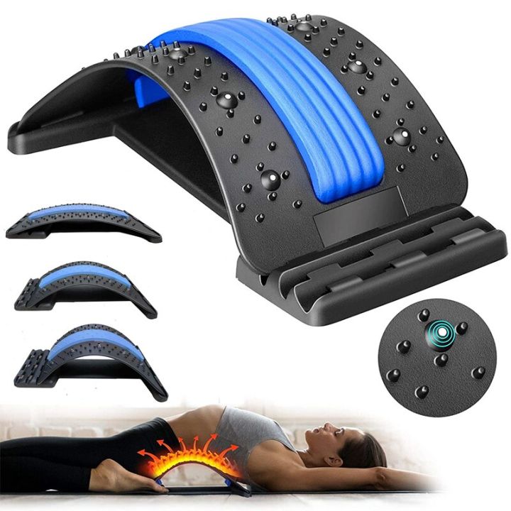 Back Stretcher Fitness Equipment Lumbar Back Pain Relief Magnetotherapy ...