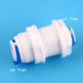 1/4 Tube - 3/8 OD Tube PE Pipe Straight Bulkhead Fittings Quick Connector Division Plate RO Water Purifier Diameter Change. 
