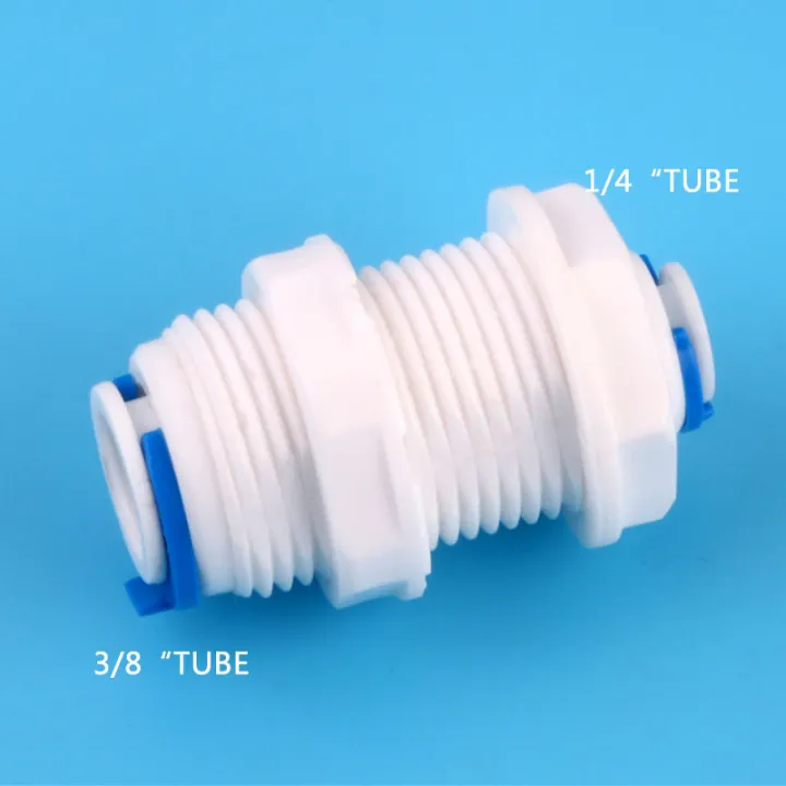 1/4%20Tube%20-%203/8%20OD%20Tube%20PE%20Pipe%20Straight%20Bulkhead%20Fittings%20Quick%20Connector%20Division%20Plate%20RO%20Water%20Purifier%20Diameter%20Change%20-%20Image%202
