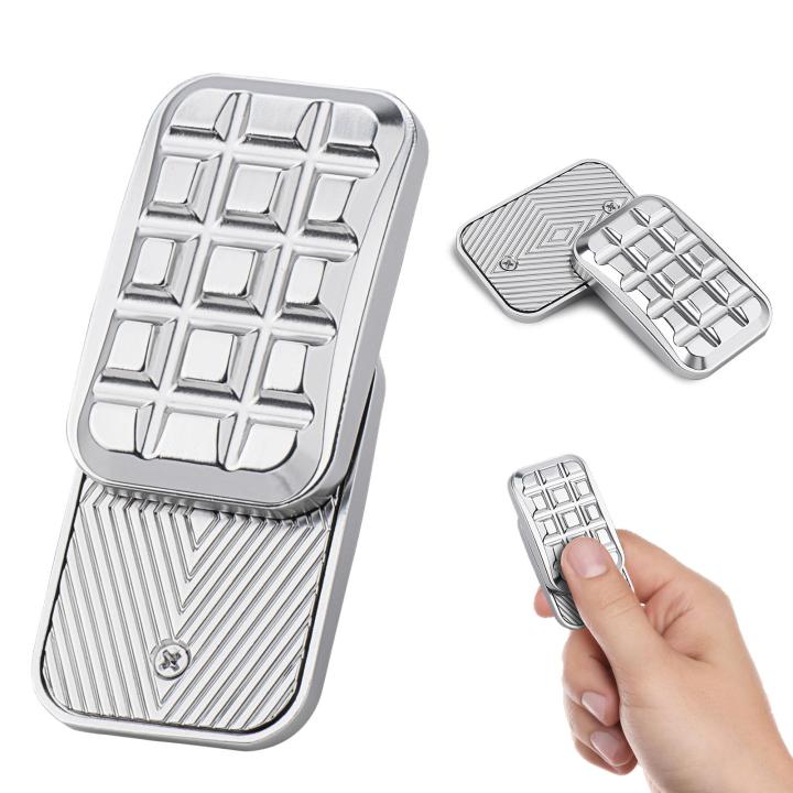 Desk Toys For Office For Adults Magnetic Fidget Slider, 3-Layer Metal Press Push Click Toy For Adults Stress Relief Slider Finger Toy Portable Finger Push Toy For Office Home Metal Fidget Toy