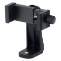 Phone Holder/Vertical and Horizontal Tripod Mount Adapter Rotatable Bracket with 1/4 Inch Screw Hole/Adjustable Clip. 