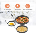 Non Stick Egg Rings,4 In&6 In&8 in Pancake Rings,Fried Egg Poacher Egg Cooking Mold with Oil Brush for Egg Omelet Muffin. 