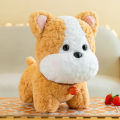 Lovely puppy plush cute puppy plush doll with Belle soft fuzzy stuffed animal toy for home decoration kids fans birthday gift perfect buyer favorite animal stuffed toys. 