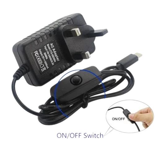 Raspberry Pi4 5V 3A Power Supply Charger AC DC Converter Adapter Type C