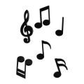 6pcs New Musical Note Fridge Magnets Plastics Gift Memo Magnets 6pcs Set Refrigerator Sticker Decorative. 
