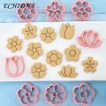 Flower Cookie Cutter 3d Flower Shape Cookie Cutters Set Diy Fondant Cake Mould Baking Pastry Bakeware Kitchen Supplies Fondant Cookie Cutter. 