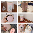 USB Milk Water Warmer Travel Stroller Insulated Bag Digital Display Nursing Bottle Heater for Outdoor Winter -Green. 