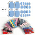 22 Tips Full Wraps Toe Nail Stickers Solid Colours Self Adhesive Nail Polish Decals DIY Toenail Art Sliders Manicure Accessories. 