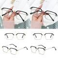 Protection Men Women Elegant Square Eyeglasses Anti-Blue Light Half-frame Reading Glasses Eye. 