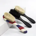 New Professional Barber Shaving Beard Brush Removal Neck Dusting Horse Hair Brushes Face Mustache Salon Cleaning Styling Tools. 