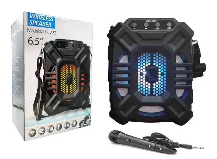 KTX-1222/ GTS-1222 Wireless Portable Speaker With FREE Mic