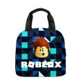 Children's Roblox Roblox Lunch Bag Primary School Students Lunch Box Bag Diy Ice Bag Pencil case Birthday Gift for Girls Kids. 