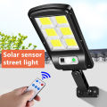 Solar induction wall lamp solar light led with solar panel and Remote Control. 