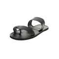 DSI Men Toe Rings Slippers Black. 