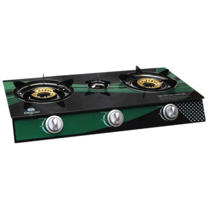 Gas Cooker Glass Top 3 Burner