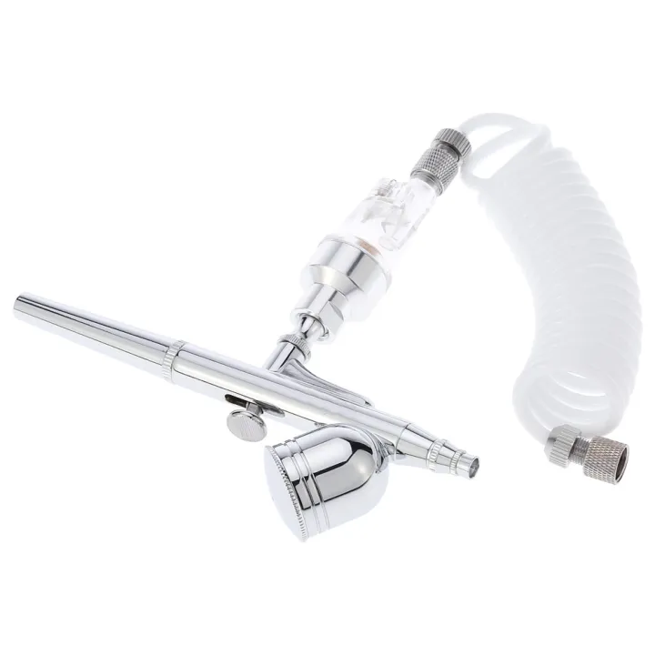 KOGEEK%20New%20110-240V%20Professional%20Gravity%20Feed%20Dual%20Action%20Airbrush%20Air%20Compressor%20Kit%20for%20Art%20Painting%20Makeup%20Manicure%20Craft%20Cake%20Spray%20Model%20Air%20Brush%20Nail%20Tool%20Set%20White%20-%20Image%204