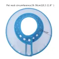Dog Anti Bite Collar Lick Proof Wound-Recovery Soft Translucent Ruff Funnel Cover For Small Dog And Cat - L. 