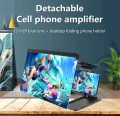 Phone Screen Magnifier Mobile Phone Screen Magnifier 12 Inch Amplifier HD Video Folding Design Magnifying Glass 3D Watch Movies Smartphone Holder Hands Free Watching Experience. 