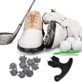 Golf Spikes Set Includes 30 Pcs Golf Cleats Replacement Golf Cleats Spanner Metal Thread Screw 6 mm Dia Golf Spike Too. 