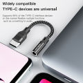 KEYSION USB Type C to 3.5mm DAC Chip Headphone Adapter USB C to3.5 Aux Cable for PC for iPhone 15 Pro Max Macbook Samsung Xiaomi. 