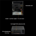 OUMERY 2X A09 HTPC Computer Case Mini ITX Gaming PC Chassis Desktop Chassis USB3.0 Computer Case Home Computer Case Black. 
