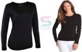 Women Long Sleeve t-shirt-black. 