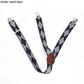 Mens Y Shape Adjustable Elastic Shirt Holders Straps Sock Non-Slip Clamps Leg Suspenders Shirt Stays Garters. 