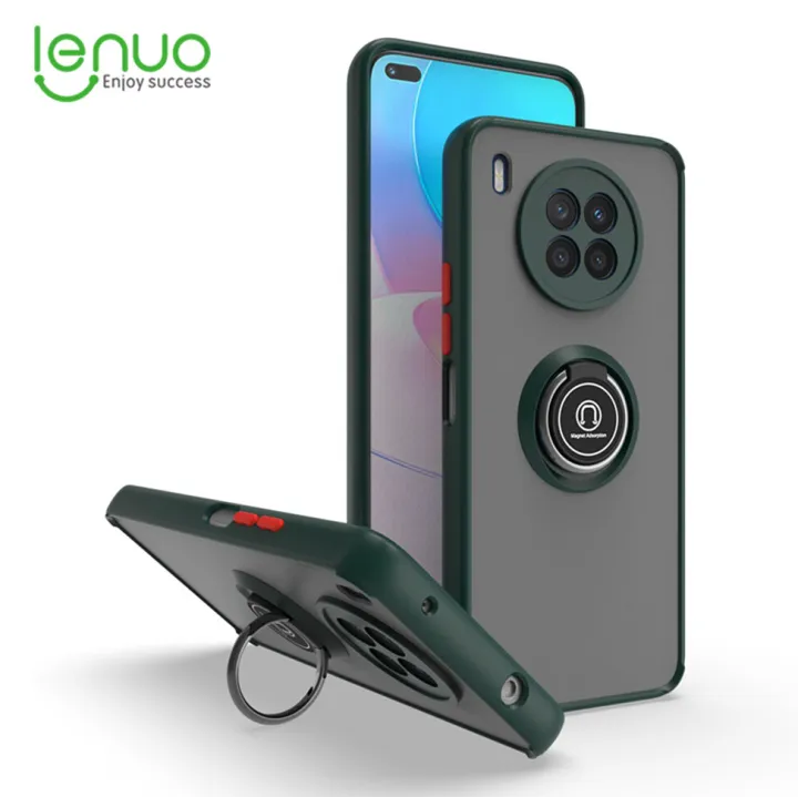 Lenuo%20Anti-fall%20Fashion%20Protective%20Phone%20Case%20For%20Huawei%20nova%208i%20Casing%20Multifunction%20Car%20Magnetic%20Shockproof%20With%20Ring%20Stand%20Back%20Cover%20-%20Image%202