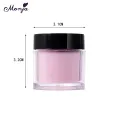 Monja 7Pcs/Set Acrylic Nail Art Set, Clear Pink Acrylic Nail Powder Set Polymer Nail Powder With Acrylic Liquid, 58 ML Liquid Monomer Nail Extension Tool Set,  With Nail Brush, Nail Form,  Glass and DIY Nail Art Tool Beginner Nail Acrylic Extension Set. 