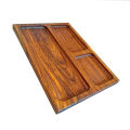 Serving Platter/ Divided Serving Platter/ Snack, Appetizer plates handmade from Nadun wood / Baby food organizer /Solid wood rectangular dessert tray with sub-grid / Home Kitchen Gifts.. 