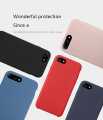 Luxury Premium Silicone Case For iPhone 7 Plus/ 8 Plus Back Cover with Logo Liquid Plain Textured Protective Silicon Case Soft Camera Shockproof Protection Cover for Girls Boys Cute Design New Colors. 