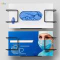 2x Rubber Gloves Organizer Space Saving Metal Glove Rack for Restaurant. 
