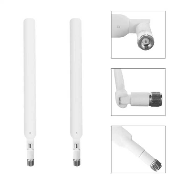 3G 4G External Mobile Antenna for Router or CCTV Camera - 698 MHz~2700 MHz Frequency Range WiFi LTE - Black color -2pcs