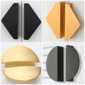 【Miga Plaza】1xHittime Hidden Cabinet Handles Black Gold Aluminum Alloy Kitchen Cupboard Pulls Drawer Knob Door Furniture Handle Hardware. 