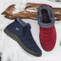 Cotton Shoes Cloth Shoes Men's Thickened Shoes Waterproof Bristle Boots Men's Old Winter Beijing Men's Snow Cotton Boots Elderly ︴. 