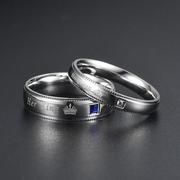 %5BGood%20LIFE%5DHis%20Queen%20Her%20King%20Couple%20Ring%20Wedding%20Rings%20Engagement%20Ring%20Rings%20for%20Women%20Stainless%20Steel%20Ring%20Jewelry%20-%20Image%205