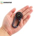 Homestar Mixed Colour Outdoor Camping Hiking Tactical Survival Mini Compass Carabiner Children's Toy Compass Small Gift #460025. 
