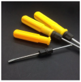 2in1 Double Head Screwdrivers Small Portable Screw Driver Yellow Handle Repair Hand Tools. 