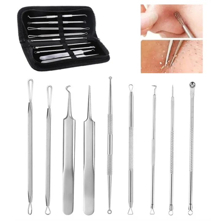 Waitz%20Naitz%207/9pcs%20Stainless%20Steel%20Blackhead%20Remover%20Tool%20Set%20Whitehead%20PiHot%20Selling%20mple%20Spot%20Comedone%20Acne%20Extractor%20Remover%20Popper%20Face%20Tools%20Kit%20-%20Image%202
